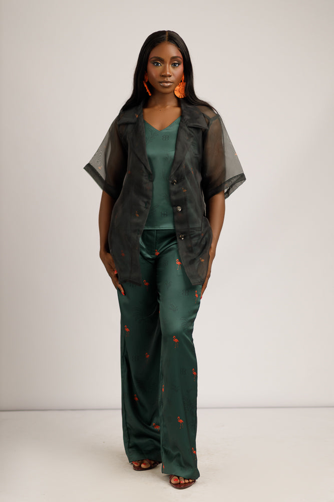 NARA SHIRT - EMERALD GREEN