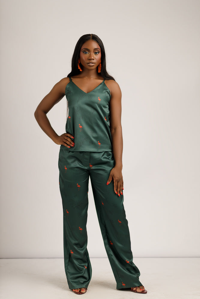 THE DERIN TOP - EMERALD GREEN