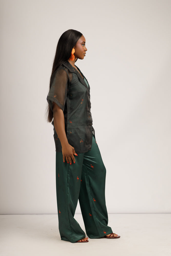 NARA SHIRT - EMERALD GREEN