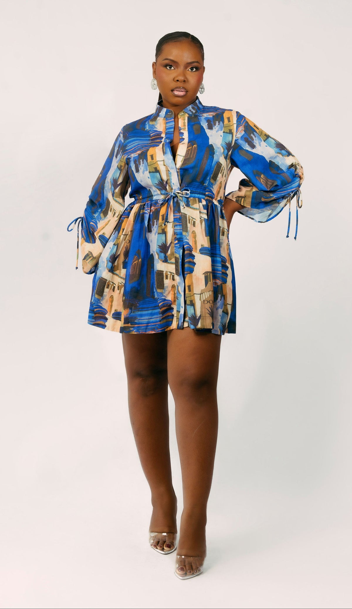 ANTIBES DRESS - BLUE