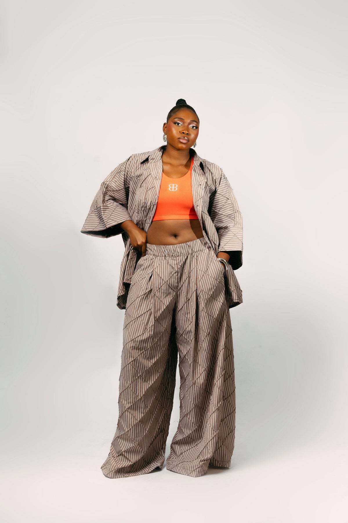 PORTOFINO PANT SET - BROWN