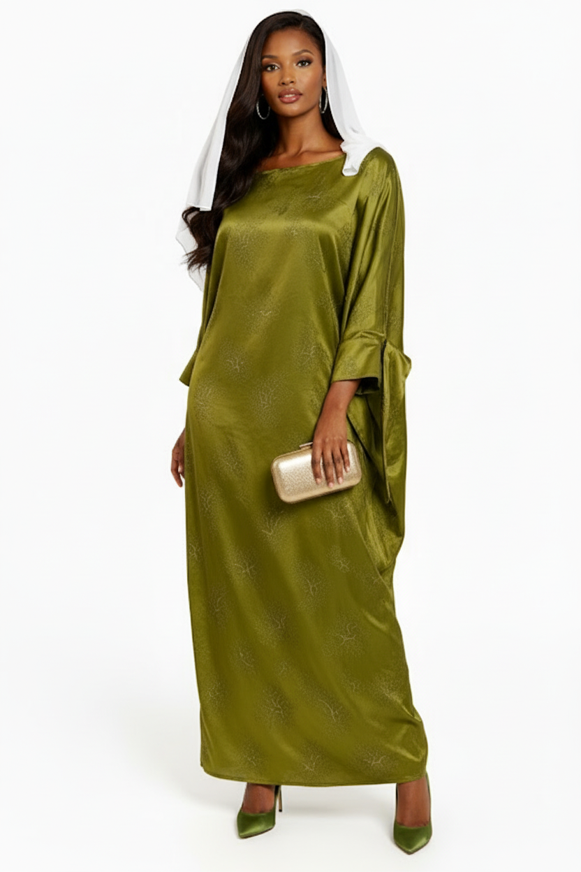 THE LAYLA LUXE KAFTAN - GREEN