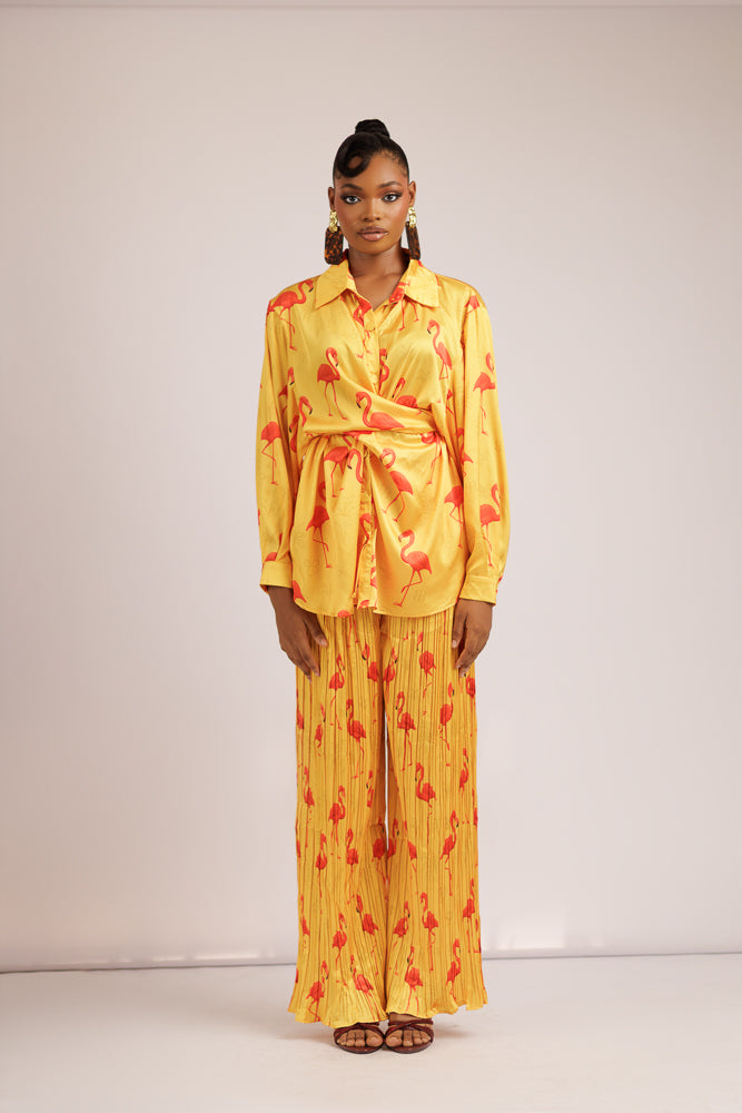 LOLA SIGNATURE PANT SET - YELLOW