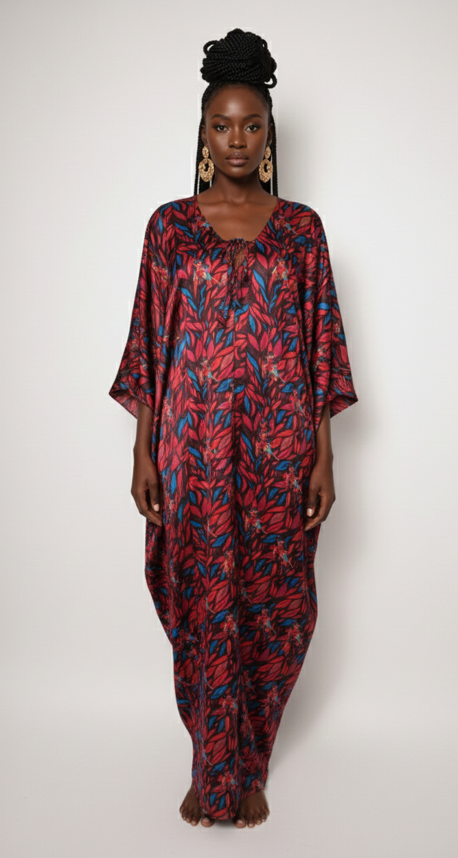 RENI KAFTAN - MAROON
